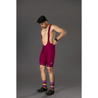 Mens Cycling - Racing Bib Shorts - Sprint - Crimson