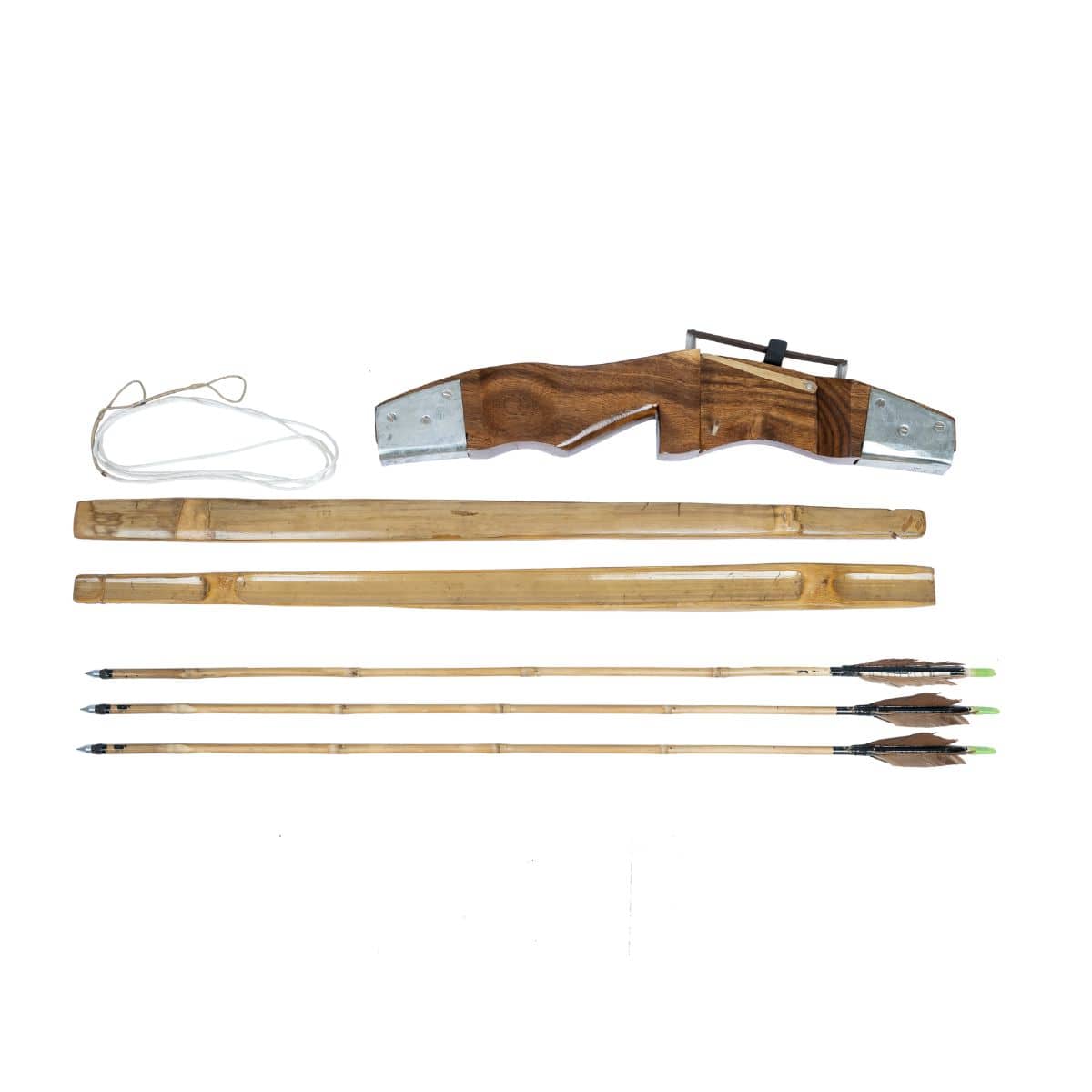 Traditional Indian Long Bow Set - A72TLB - Archery Equipment - OutdoorTravelGear.com