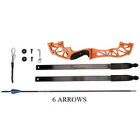 Wasp Re-Curve Bow - ARYS1 - SET A with 6 Fiberglass Arrows - Archery Equipment - OutdoorTravelGear.com