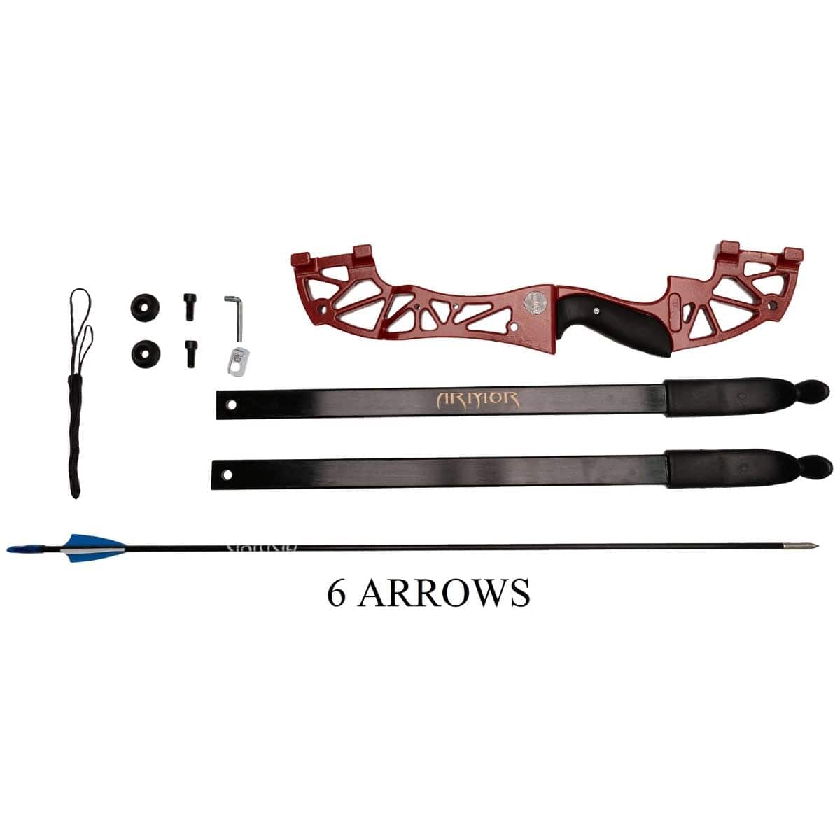 Wasp Re-Curve Bow - ARYS1 - SET A with 6 Fiberglass Arrows - Archery Equipment - OutdoorTravelGear.com