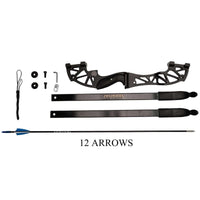 Wasp Re-Curve Bow - ARYS1 - SET B with 12 Fiberglass Arrows - Archery Equipment - OutdoorTravelGear.com