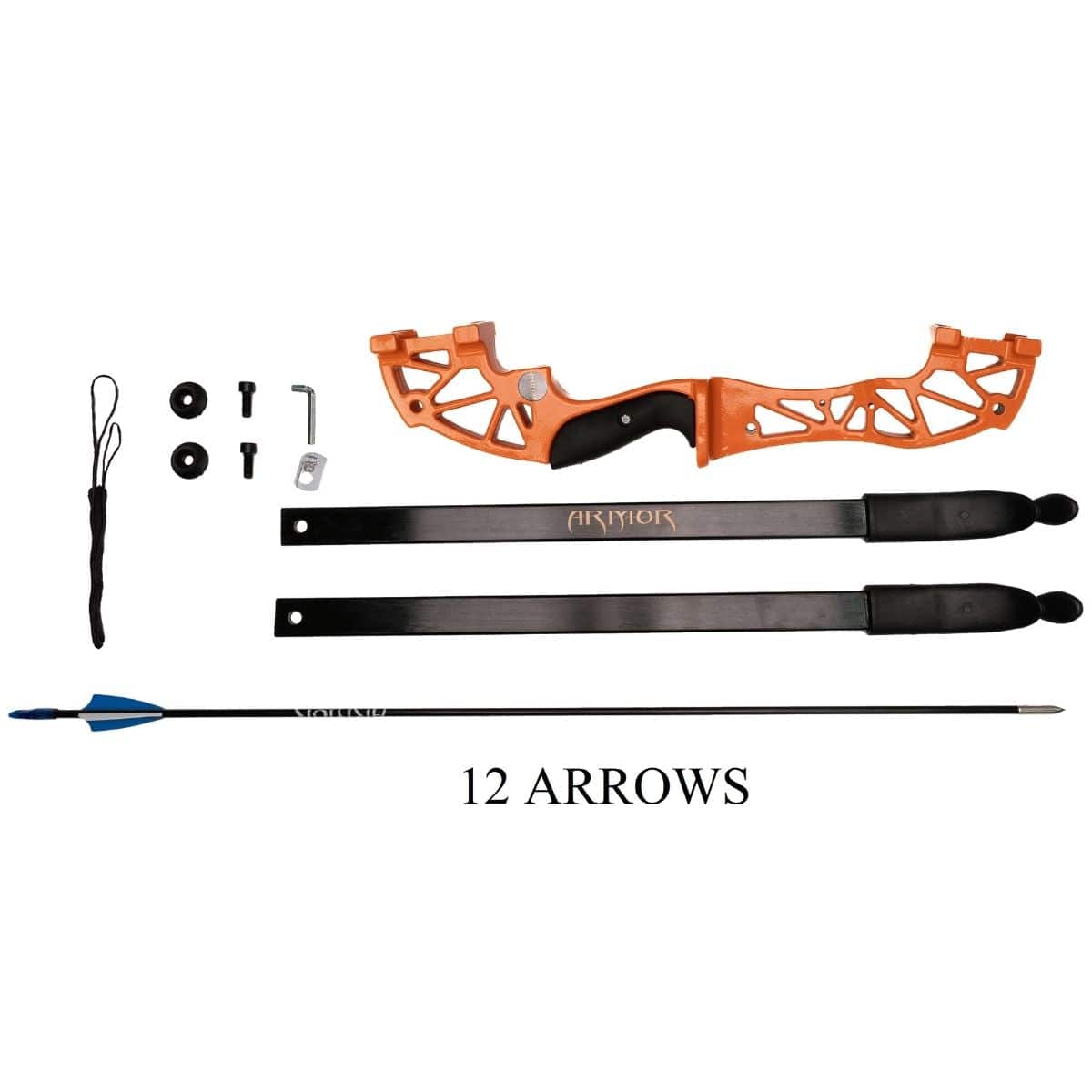 Wasp Re-Curve Bow - ARYS1 - SET B with 12 Fiberglass Arrows - Archery Equipment - OutdoorTravelGear.com