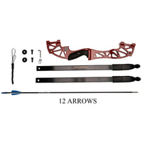 Wasp Re-Curve Bow - ARYS1 - SET B with 12 Fiberglass Arrows - Archery Equipment - OutdoorTravelGear.com