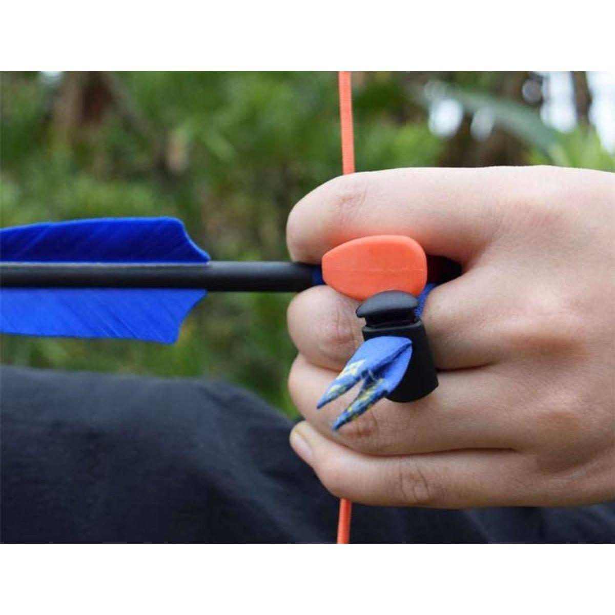 Leather Finger Tab - Left-Handed - 42FT05 - Archery Equipment - OutdoorTravelGear.com