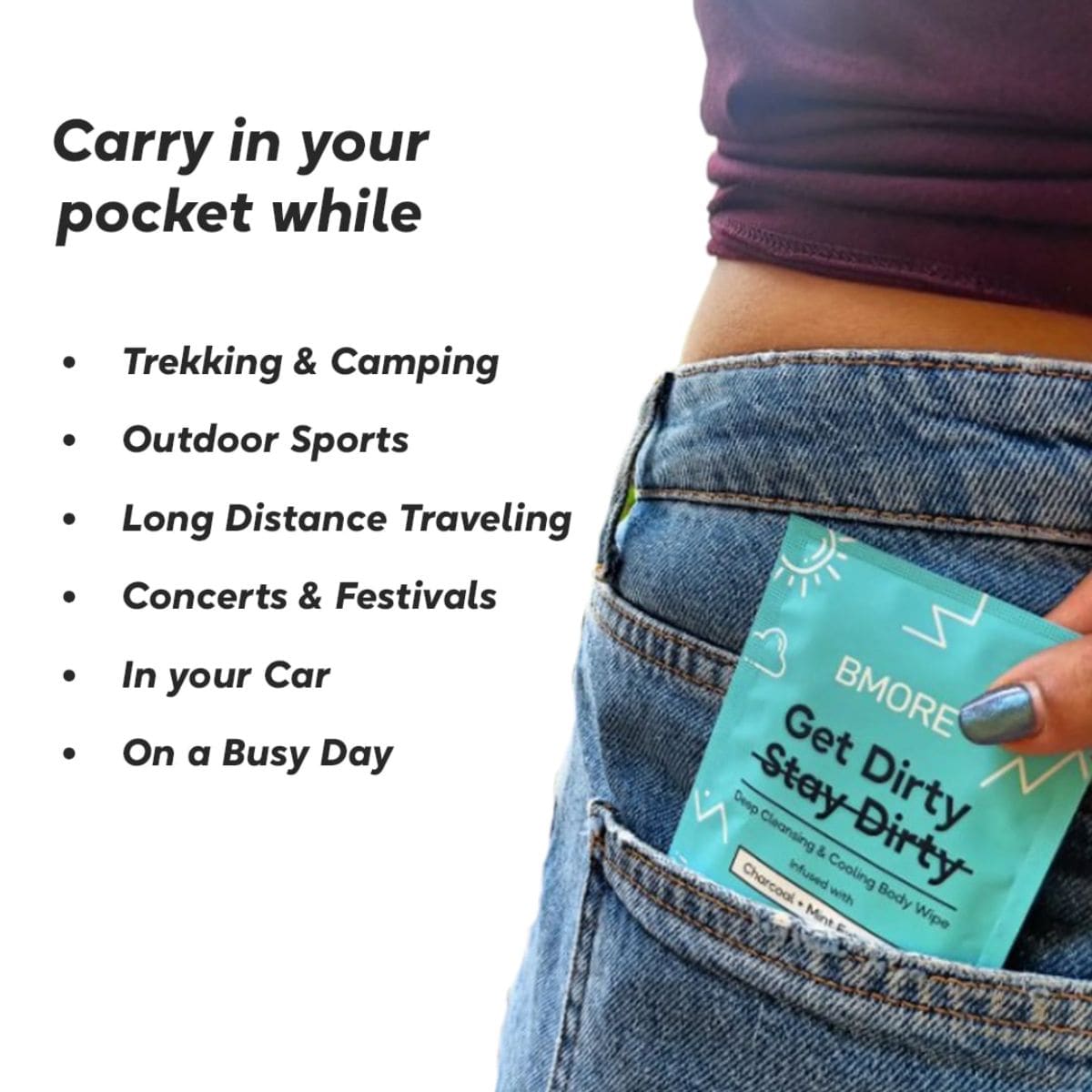 Body Wipes - Pack of 10 sachets - OutdoorTravelGear.com