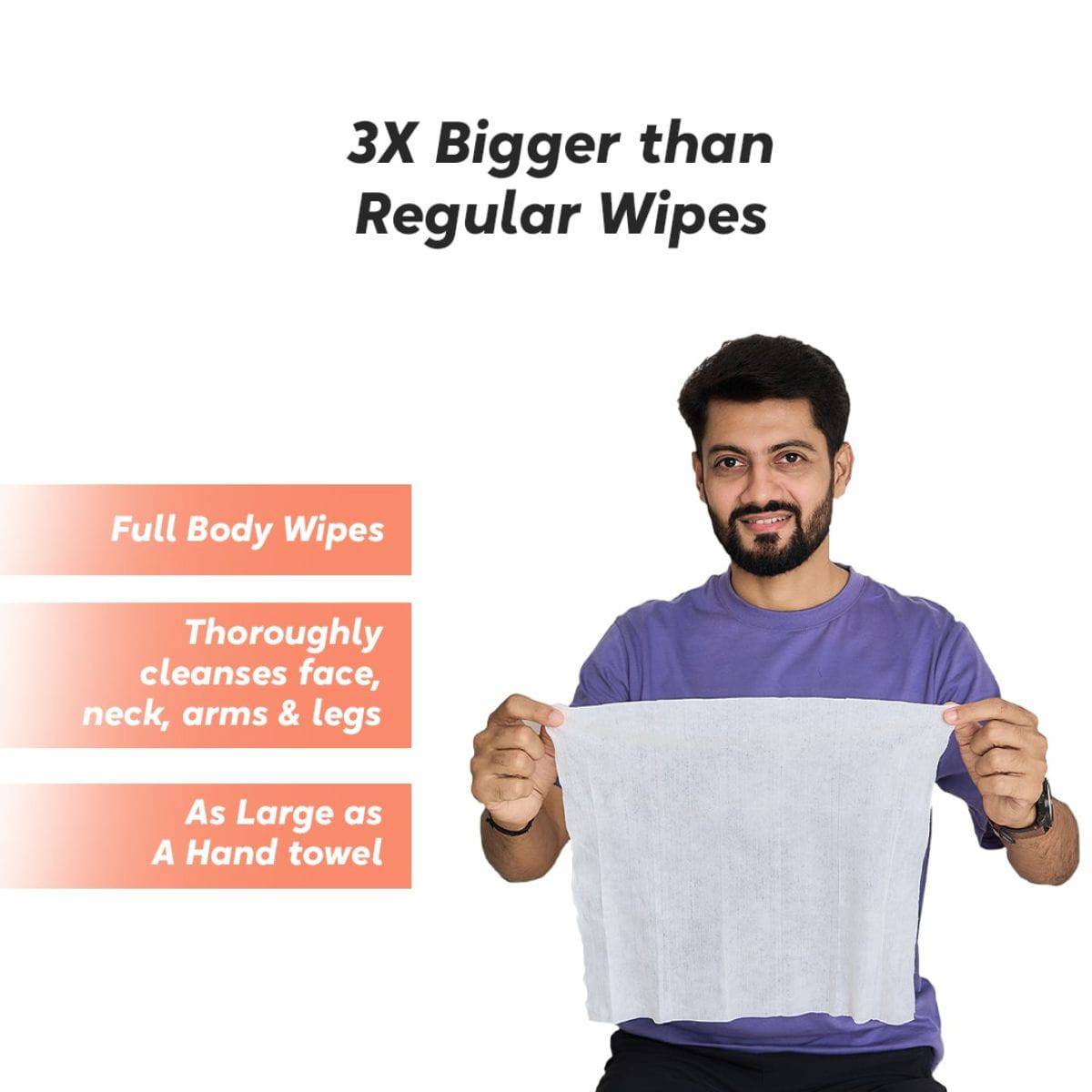 Body Wipes - Pack of 10 sachets - OutdoorTravelGear.com