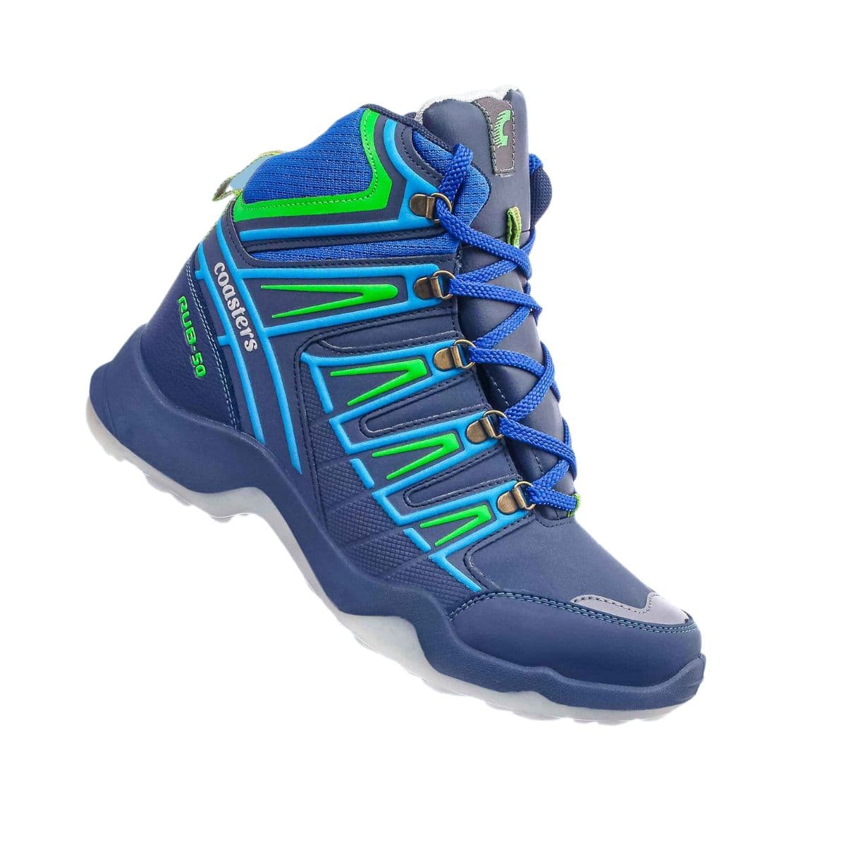 CTR Rub-50 High Ankle Trekking and Hiking Shoes - Blue - OutdoorTravelGear.com