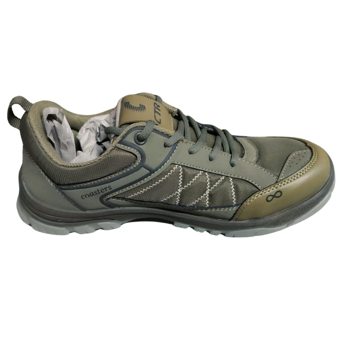 CTR Trek-1 Low Ankle Light Weight Trekking and Hiking Shoes - Olive - OutdoorTravelGear.com