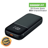 Compact Laptop Power Bank - 65W - 74Wh - 20000mAh