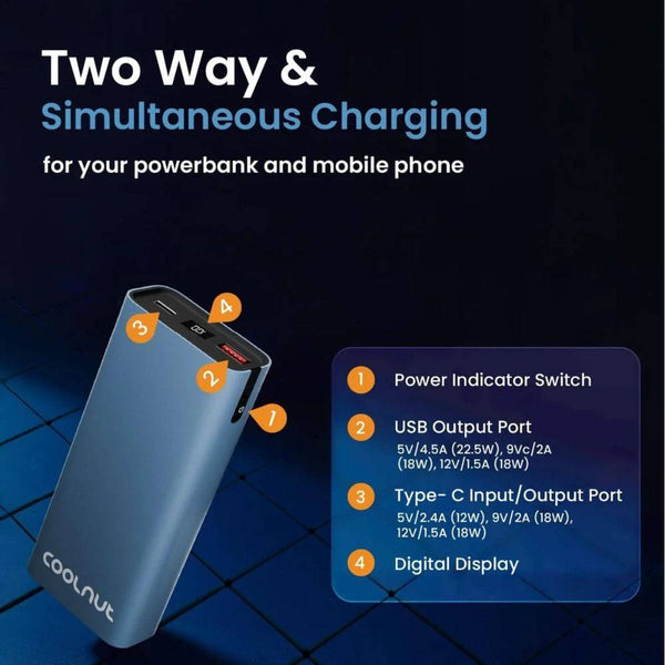 Mobile Power Bank - 45W - 37Wh - 10000mAh - OutdoorTravelGear.com