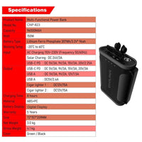 Compact Solar Power Station - 307Wh - 150Watt - 96000mAh