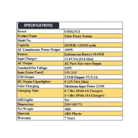Compact Solar Power Station - 384Wh - 400Watt - 120000mAh