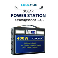 Compact Solar Power Station - 499Wh - 400Watt - 135000mAh