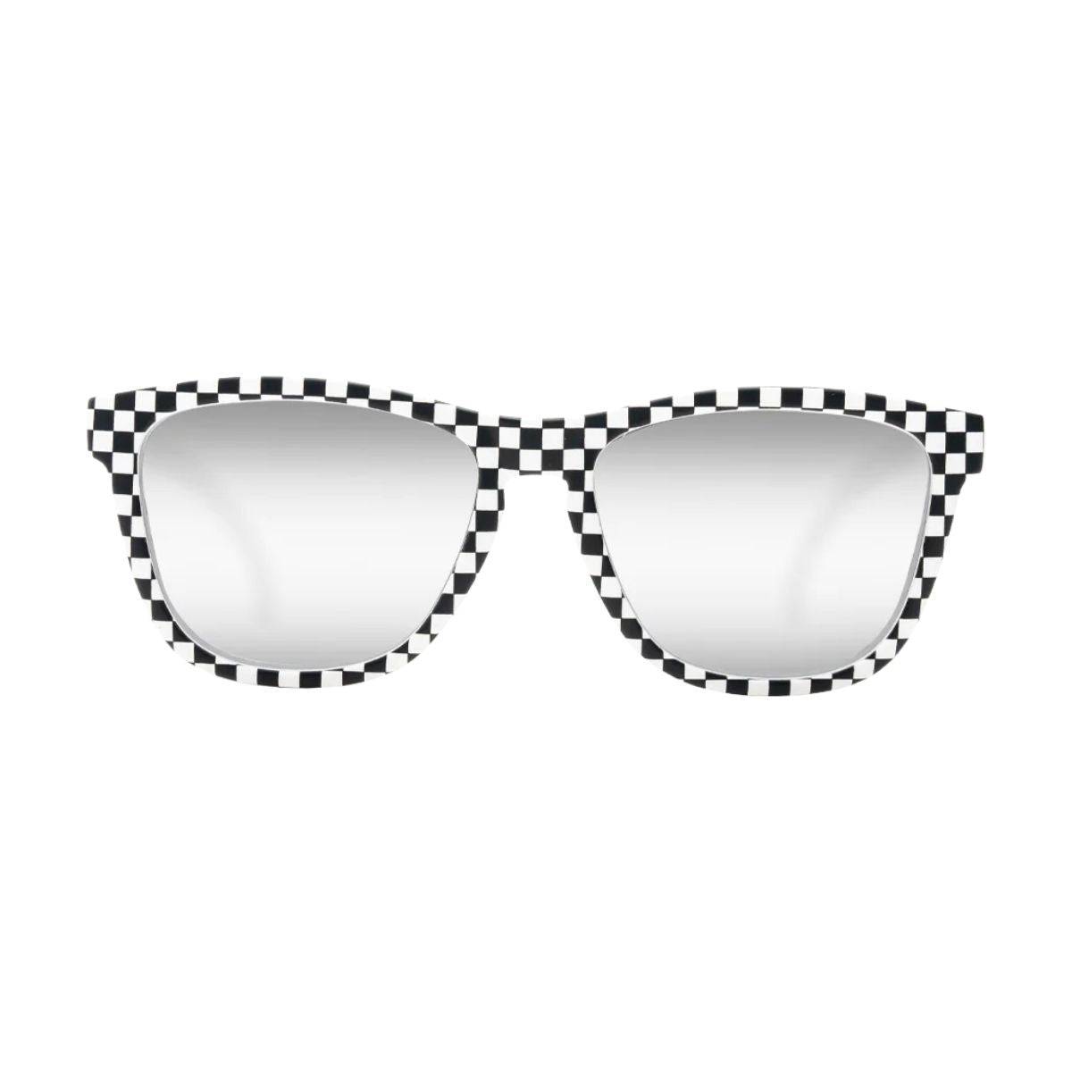 Race Ready Chequered - Black & White Checks Sunglasses - OutdoorTravelGear.com