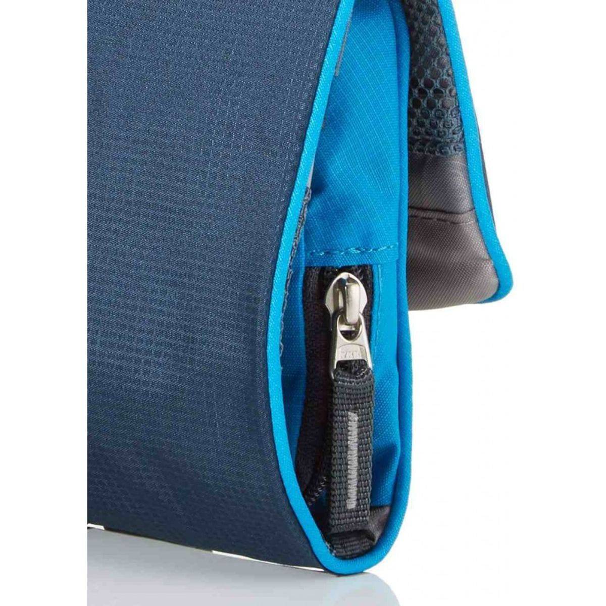 Wash Bag I - Toiletry Bag - Midnight Blue + Turquoise - OutdoorTravelGear.com