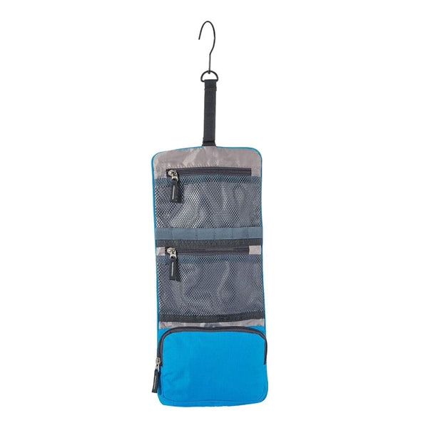 Wash Bag I - Toiletry Bag - Midnight Blue + Turquoise - OutdoorTravelGear.com