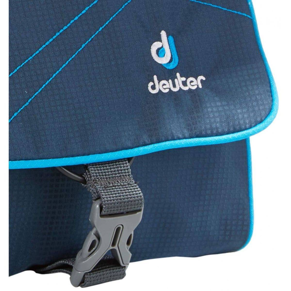 Wash Bag I - Toiletry Bag - Midnight Blue + Turquoise - OutdoorTravelGear.com