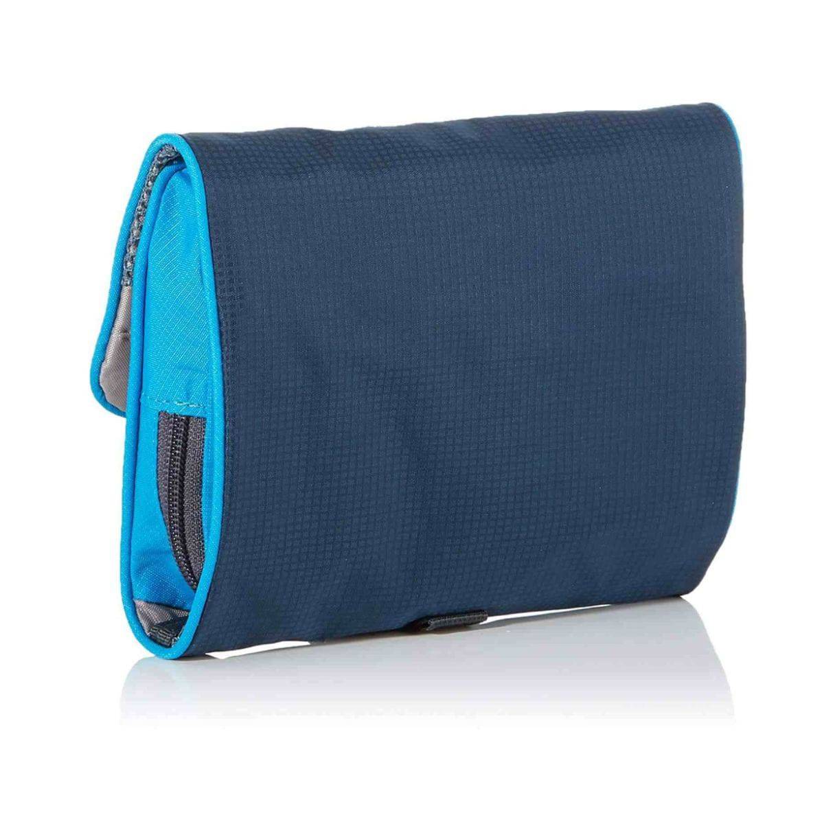 Wash Bag I - Toiletry Bag - Midnight Blue + Turquoise - OutdoorTravelGear.com