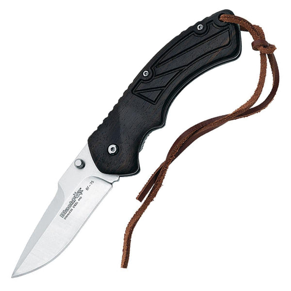 Black Fox Defcon 5 Pocket Knife with Partly Wooden Handle - BF-75 - OutdoorTravelGear.com