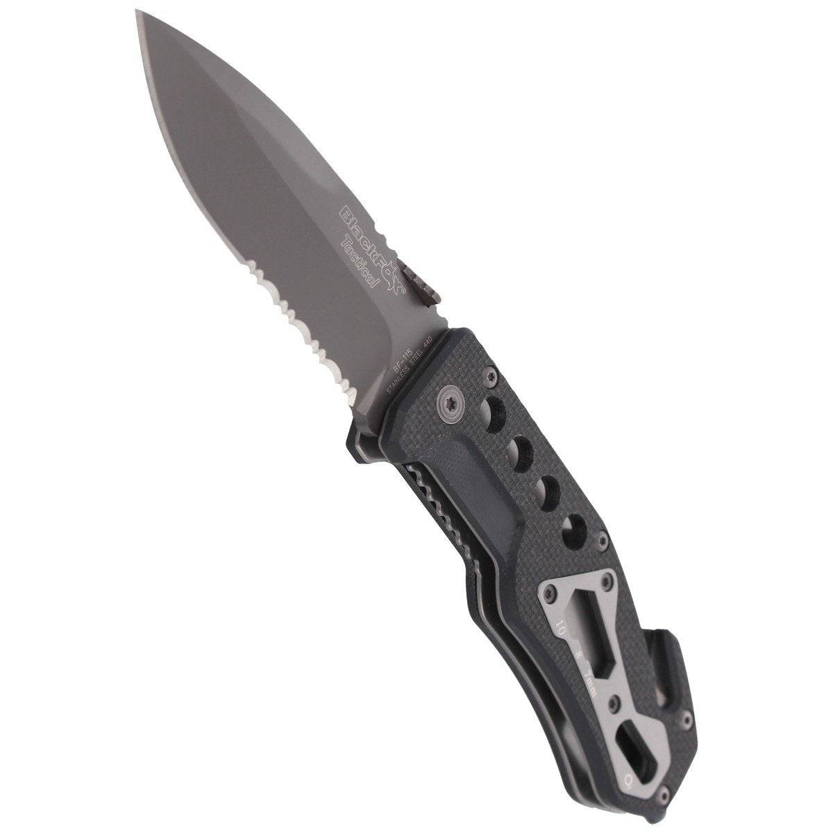 Black Fox Tactical Rescue Folding Knife - BF-115 - OutdoorTravelGear.com