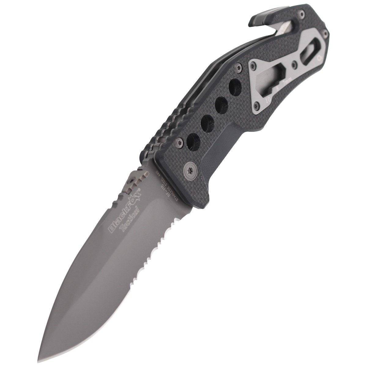 Black Fox Tactical Rescue Folding Knife - BF-115 - OutdoorTravelGear.com