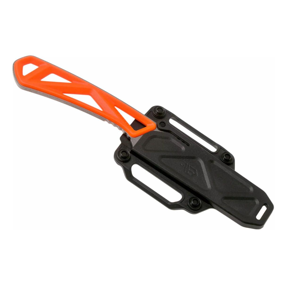 Exo-Mod Fixed Blade Drop Point Fine Edge Knife - Orange - OutdoorTravelGear.com