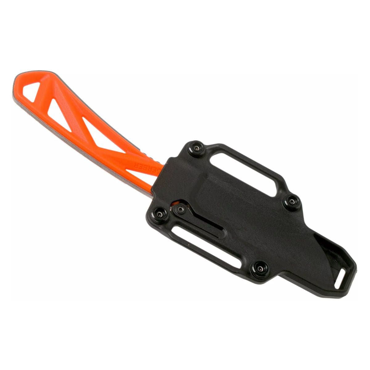 Exo-Mod Fixed Blade Drop Point Fine Edge Knife - Orange - OutdoorTravelGear.com