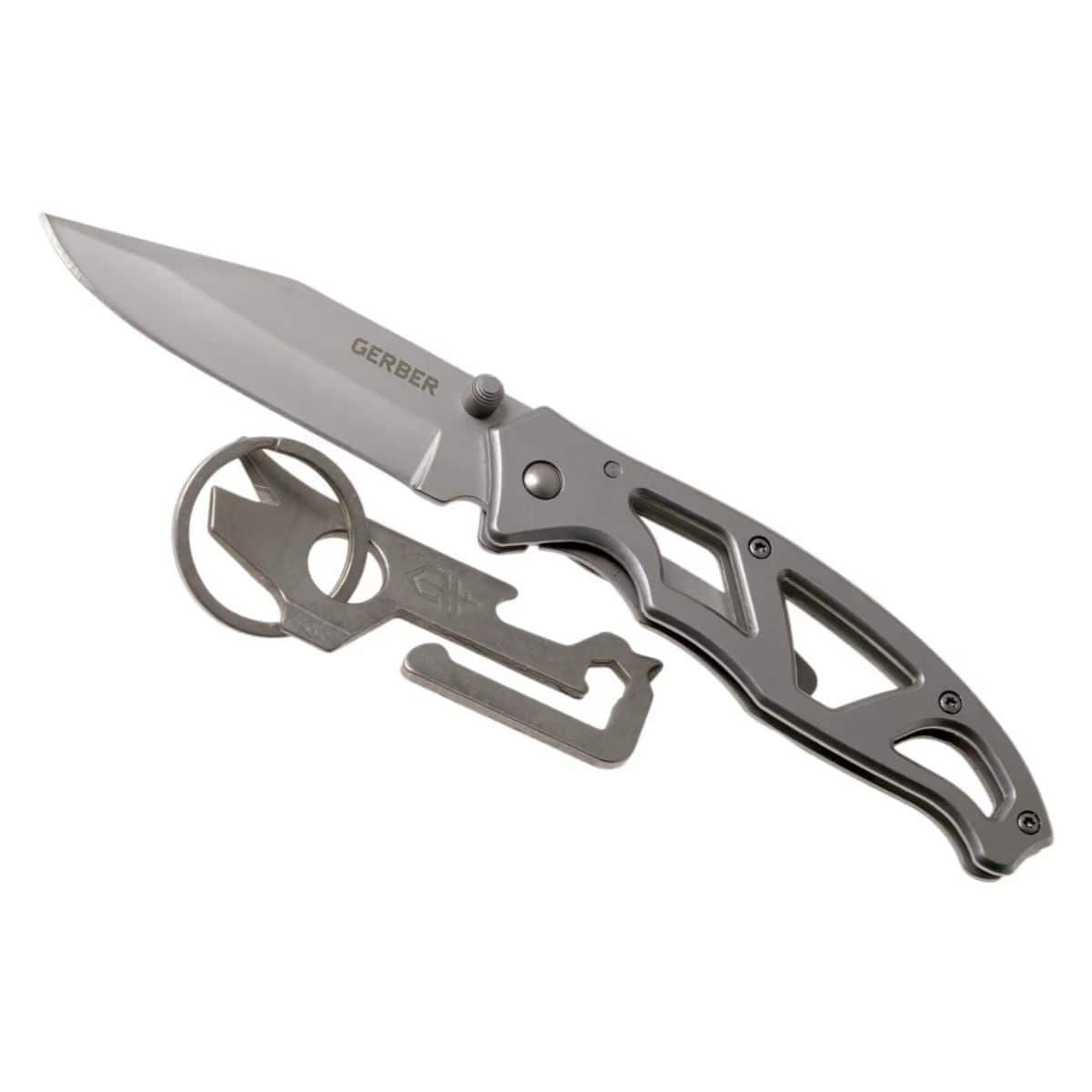 Paraframe I Folding Knife + Mullet Keychain Tool