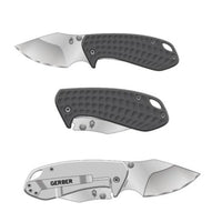 Kettlebell Clip Folding Knife - Grey - OutdoorTravelGear.com