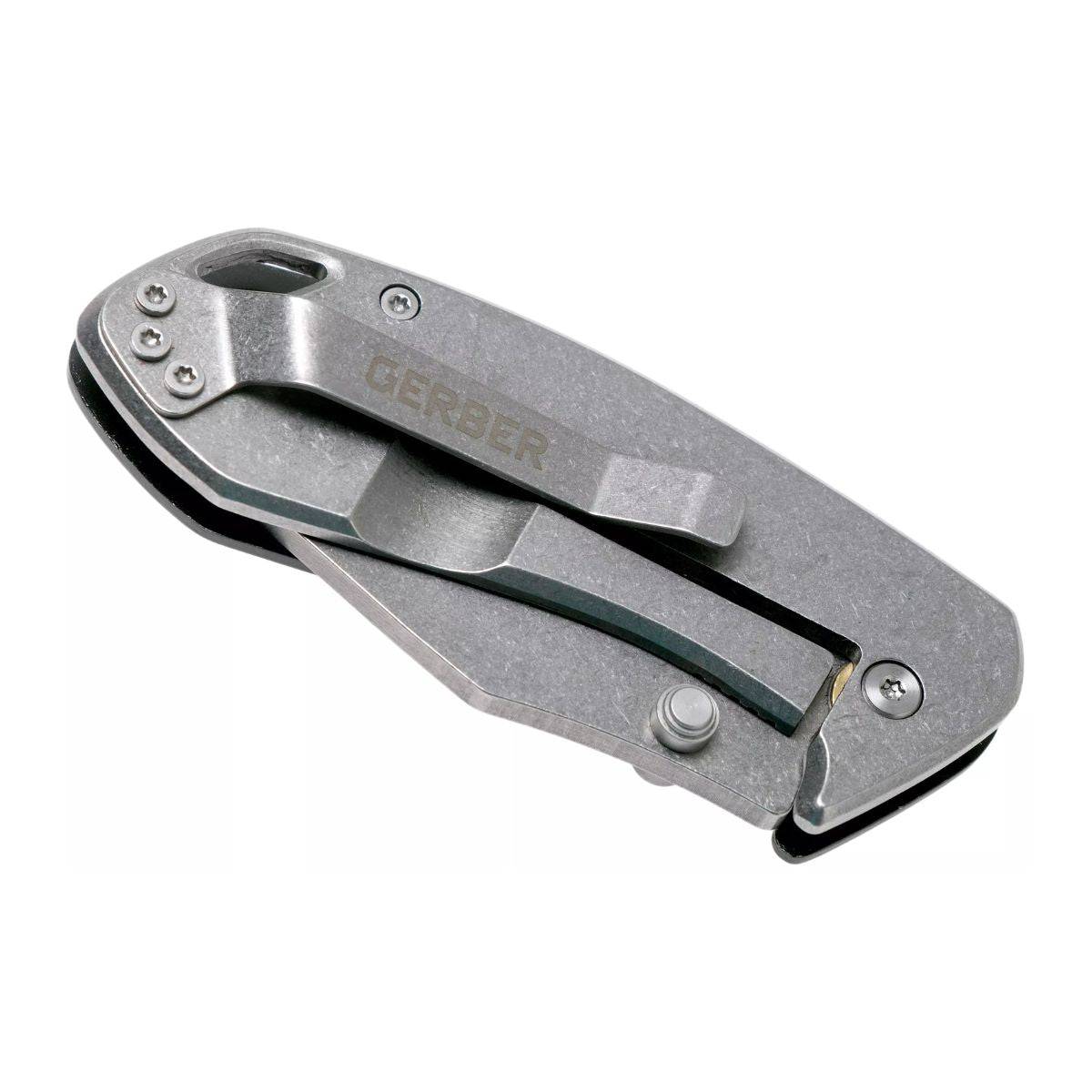 Kettlebell Clip Folding Knife - Grey - OutdoorTravelGear.com