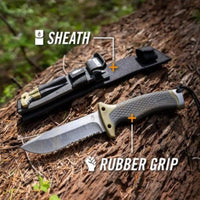 Ultimate Survival Fixed Blade Knife - OutdoorTravelGear.com