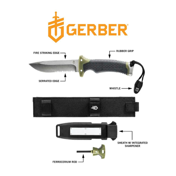 Ultimate Survival Fixed Blade Knife - 30-001830 - OutdoorTravelGear.com