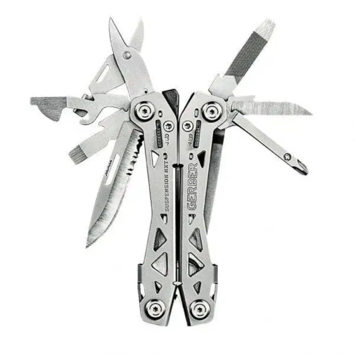 Suspension-NXT Multi-Tool + Mini Paraframe GT 4L Pocket Knife - Silver - 31-003869 - OutdoorTravelGear.com