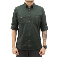 Corbett Cargo Full Sleeves Shirt - Explorer Series - Olive Green