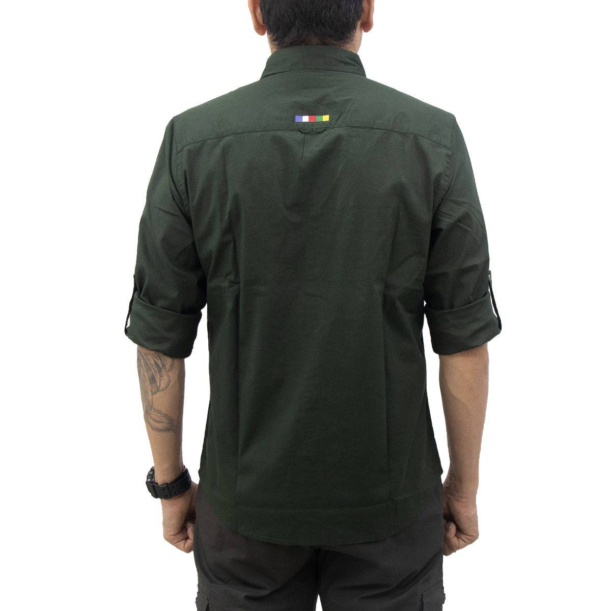 Corbett Cargo Full Sleeves Shirt - Explorer Series - Olive Green