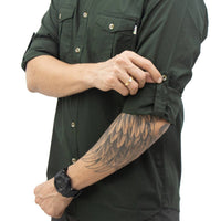 Corbett Cargo Full Sleeves Shirt - Explorer Series - Olive Green