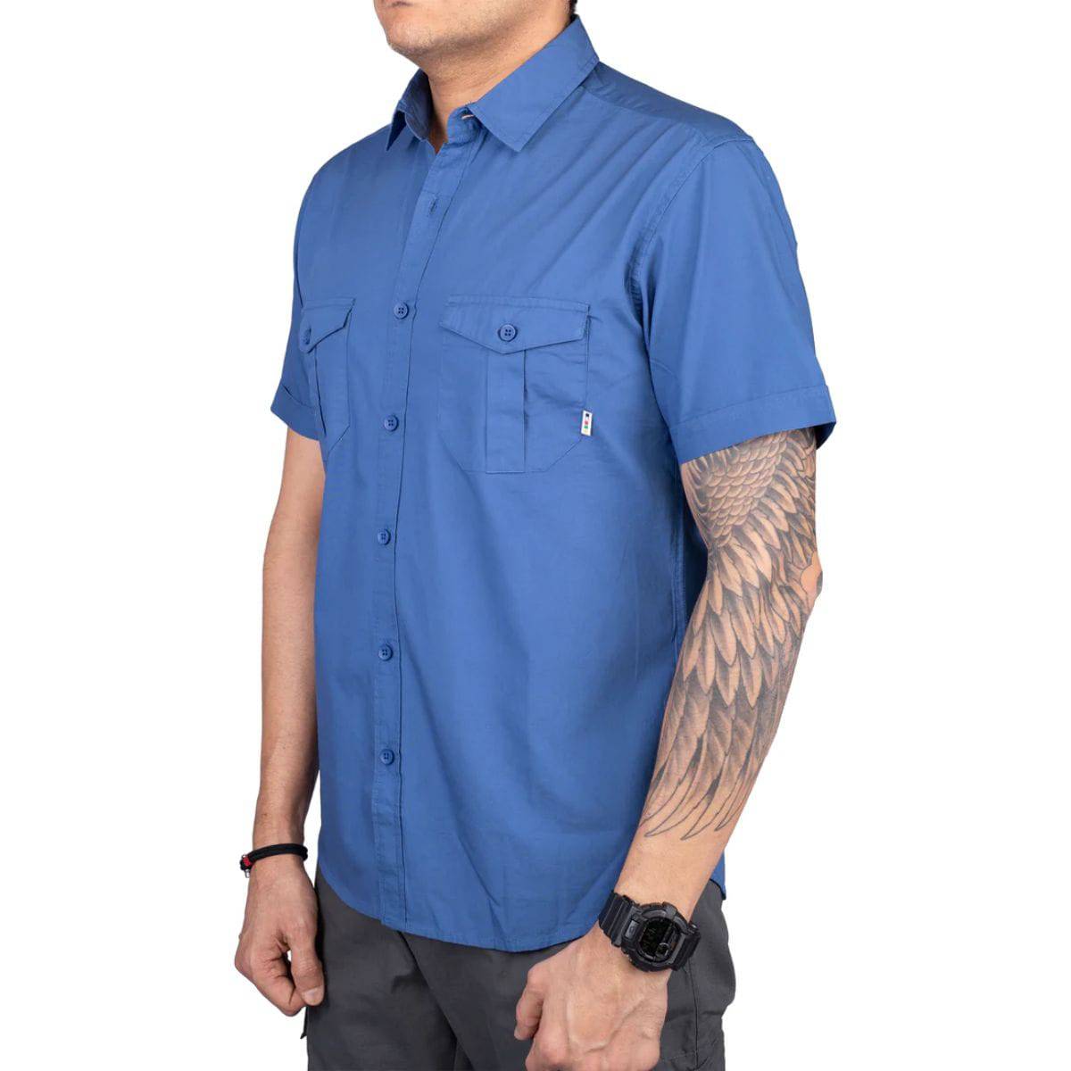 Corbett Cargo Half Sleeves Shirt - Explorer Series - Blue