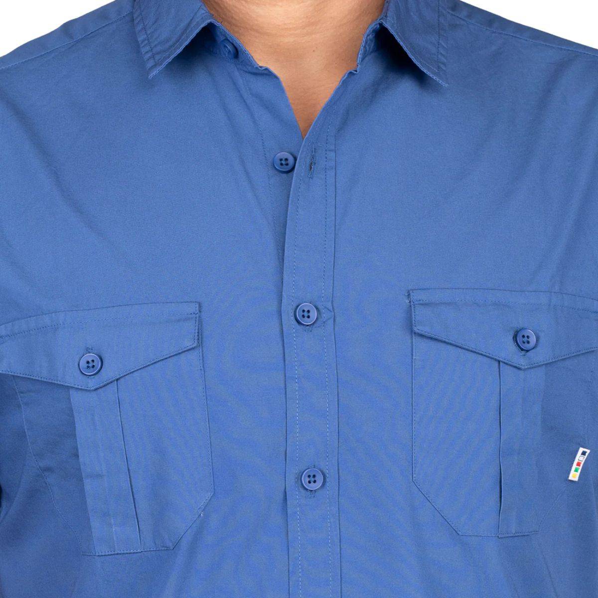 Corbett Cargo Half Sleeves Shirt - Explorer Series - Blue