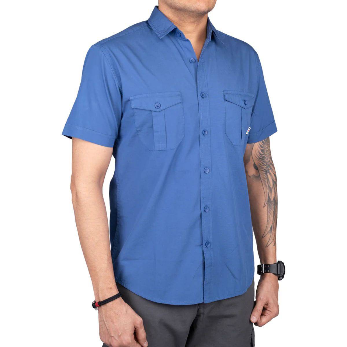 Corbett Cargo Half Sleeves Shirt - Explorer Series - Blue