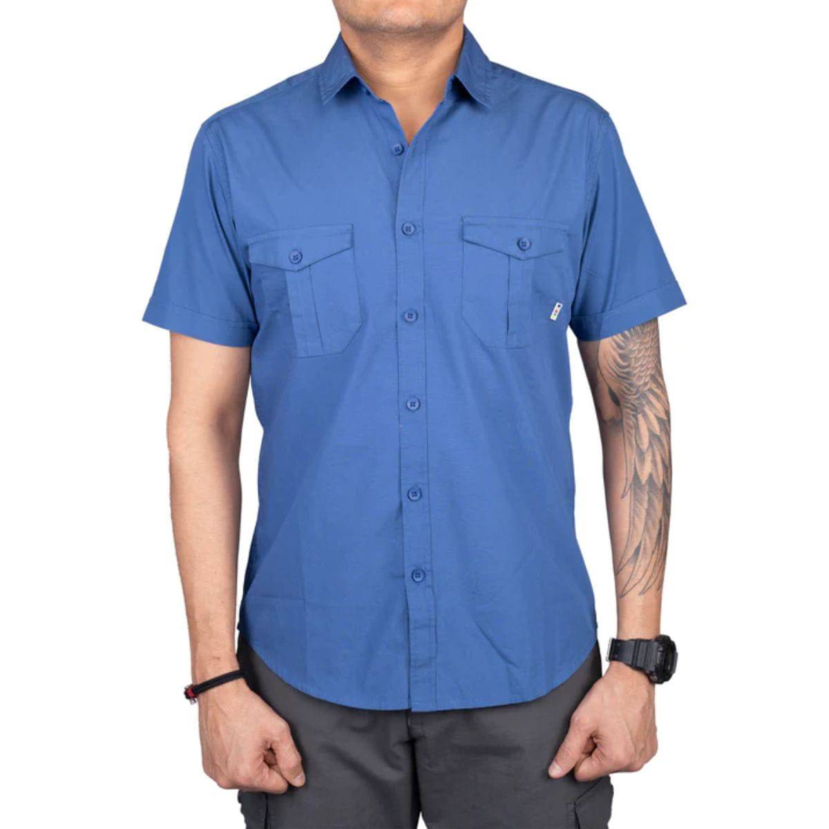 Corbett Cargo Half Sleeves Shirt - Explorer Series - Blue