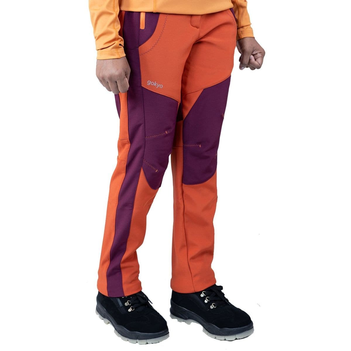 Women's K2 Cold Weather Trekking & Outdoor Pants - Sherpa Series - Orange - OutdoorTravelGear.com