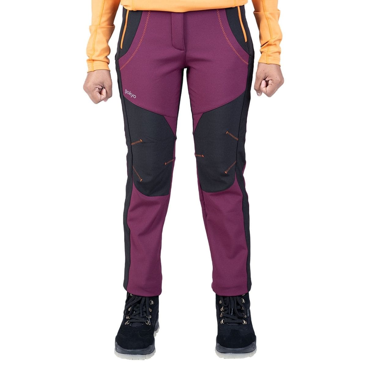 Women's K2 Cold Weather Trekking & Outdoor Pants - Sherpa Series - Wine - OutdoorTravelGear.com