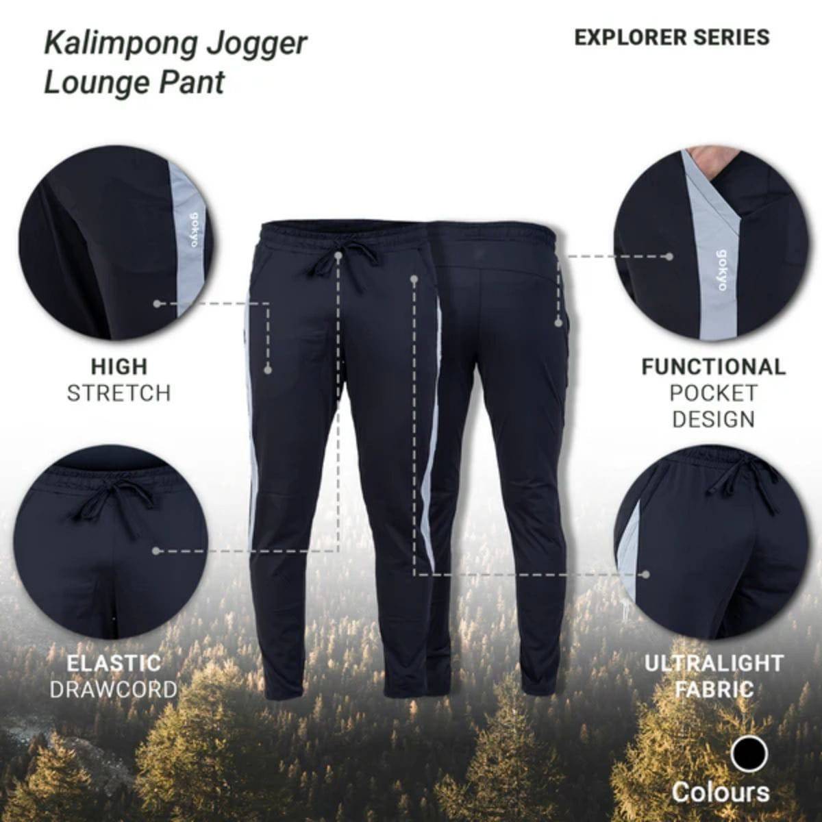 Kalimpong Jogger Lounge Pants - Explorer Series - Black - OutdoorTravelGear.com