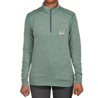 Women's Kaza All Season Outdoor & Trekking T-Shirt - Alpine Series - Dark Green - OutdoorTravelGear.com