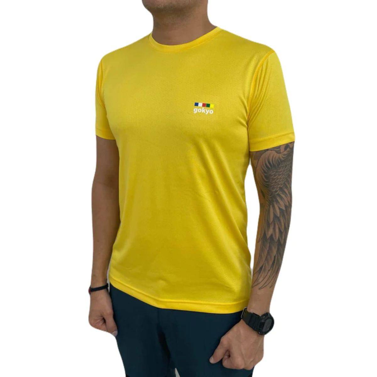 Kalimpong Activewear DryFit T-shirt - Half Sleeves - Yellow - OutdoorTravelGear.com