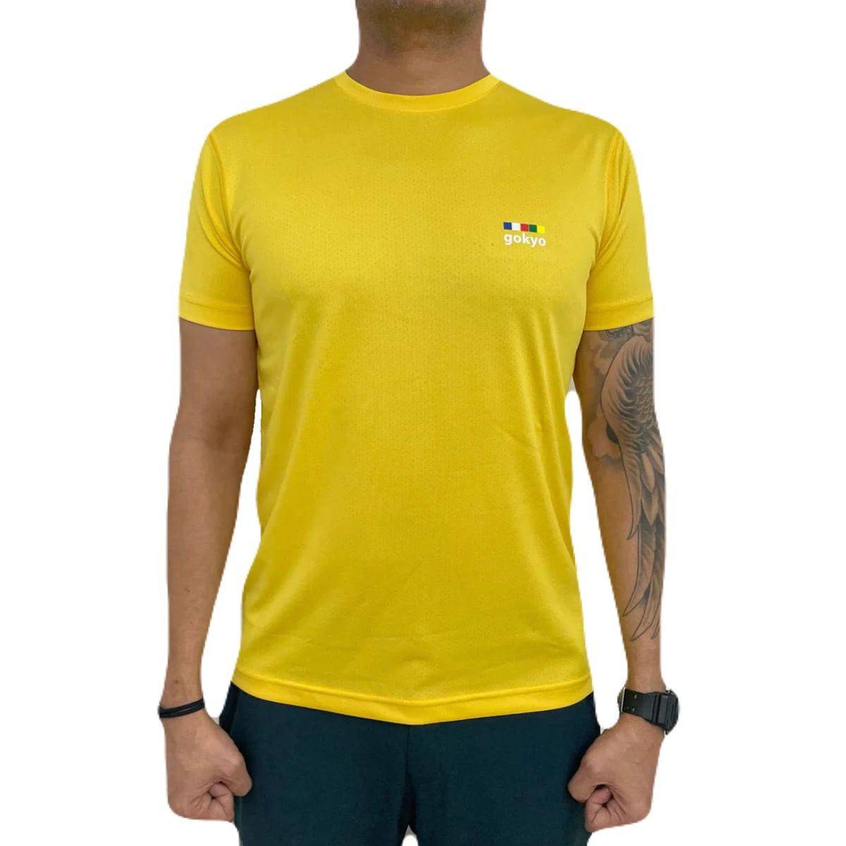 Kalimpong Activewear DryFit T-shirt - Half Sleeves - Yellow - OutdoorTravelGear.com