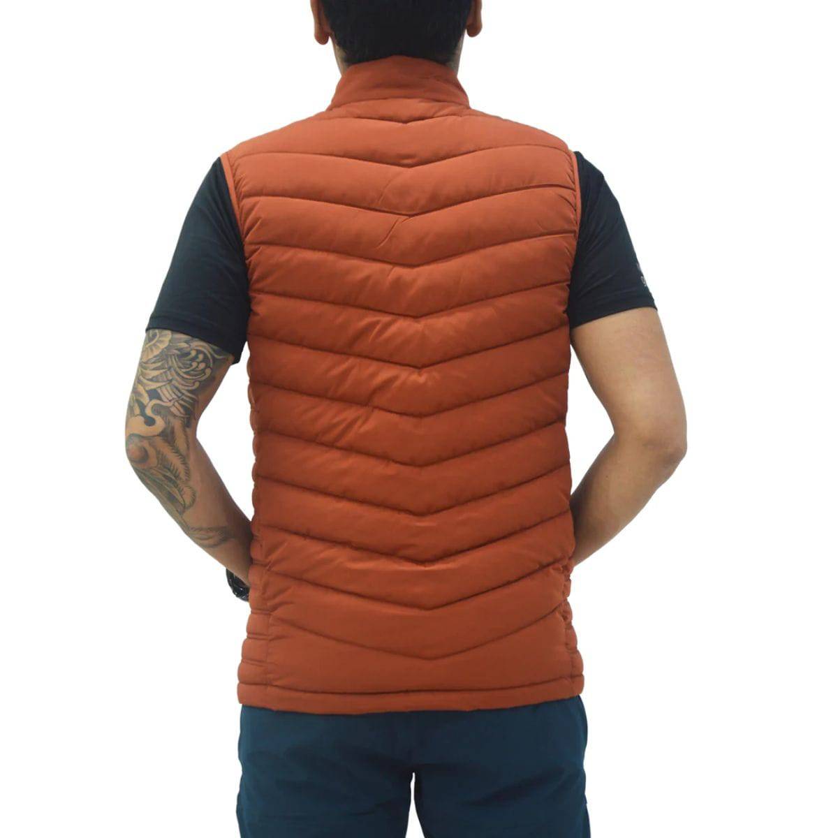 K2 Down Vest Jacket - Sherpa Series - Rust - OutdoorTravelGear.com