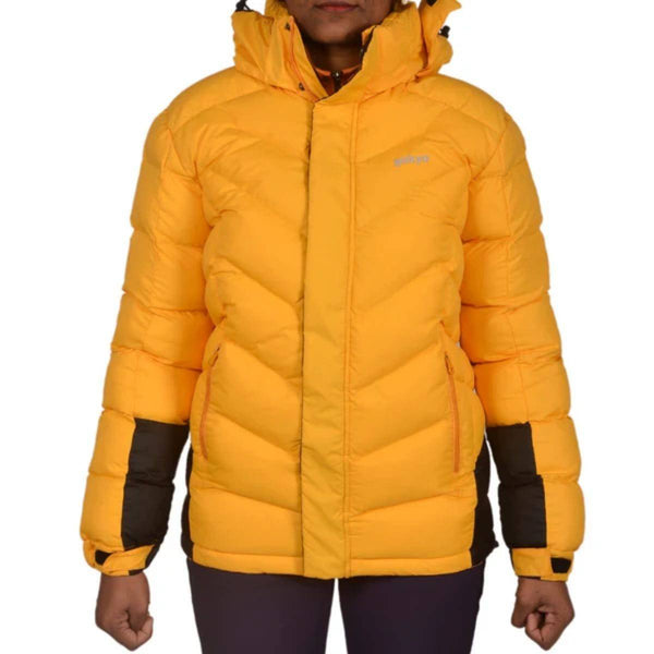 Women's K2 Survivor Down Jacket upto -20°C - Sherpa Series - Yellow - OutdoorTravelGear.com