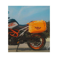 Mustang 50L Saddlebags with Rain Covers & Dry Bags - Black - OutdoorTravelGear.com