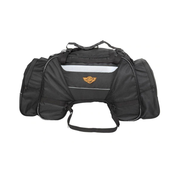 Rhino Mini 50L Tail Bag with Rain Cover and Dry Bag - Black - OutdoorTravelGear.com